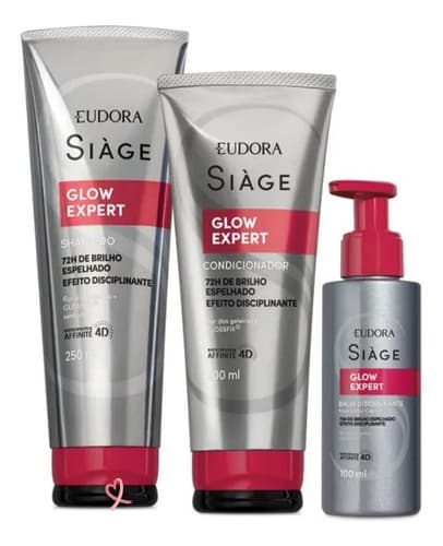 Eudora Siage Glow Expert: Shampoo E Condicionador E Balm Fin